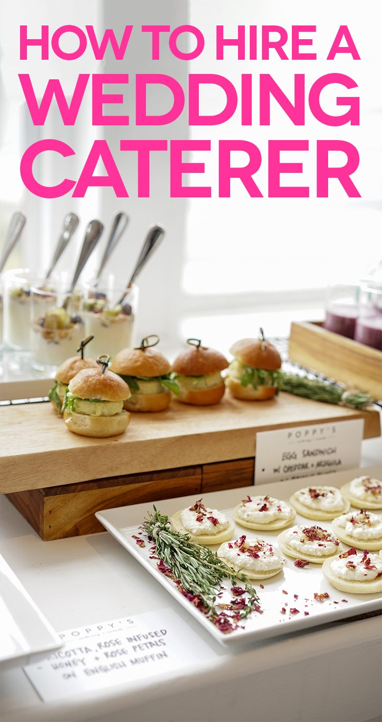 how to hire a wedding caterer