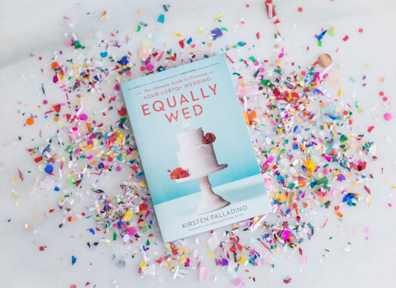 Equally Wed Book in a pile of confetti