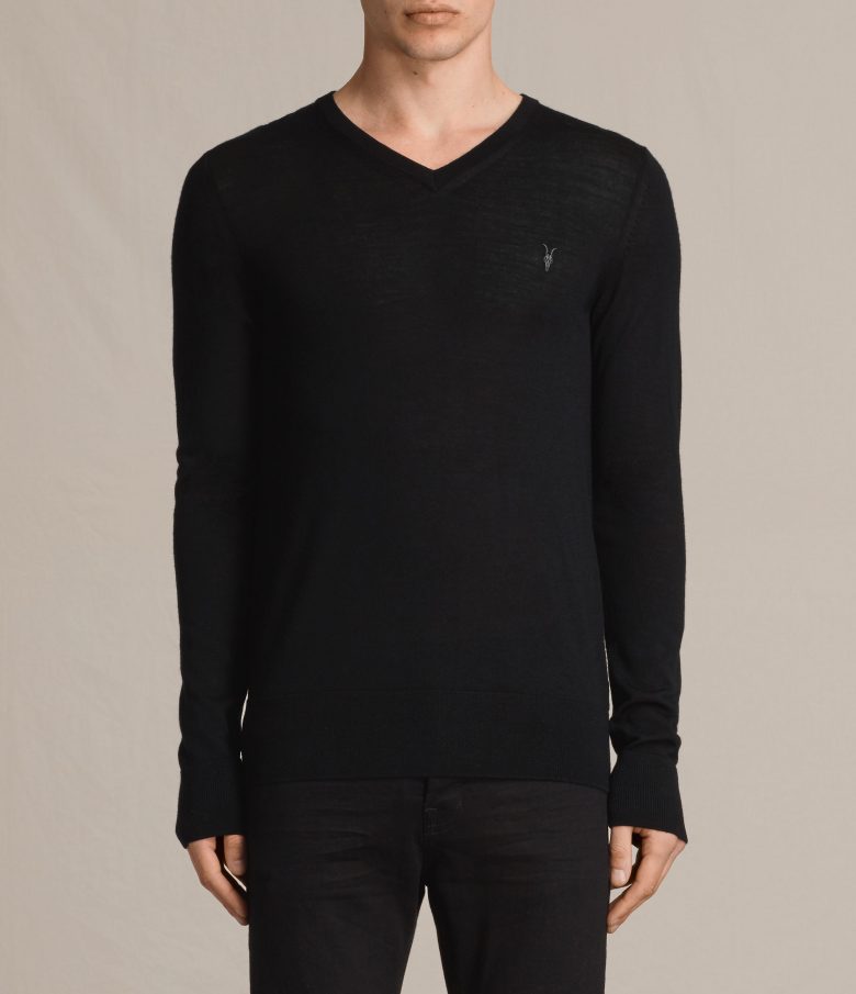 Sweater: Mode Merino V-Neck Jumper from AllSaints