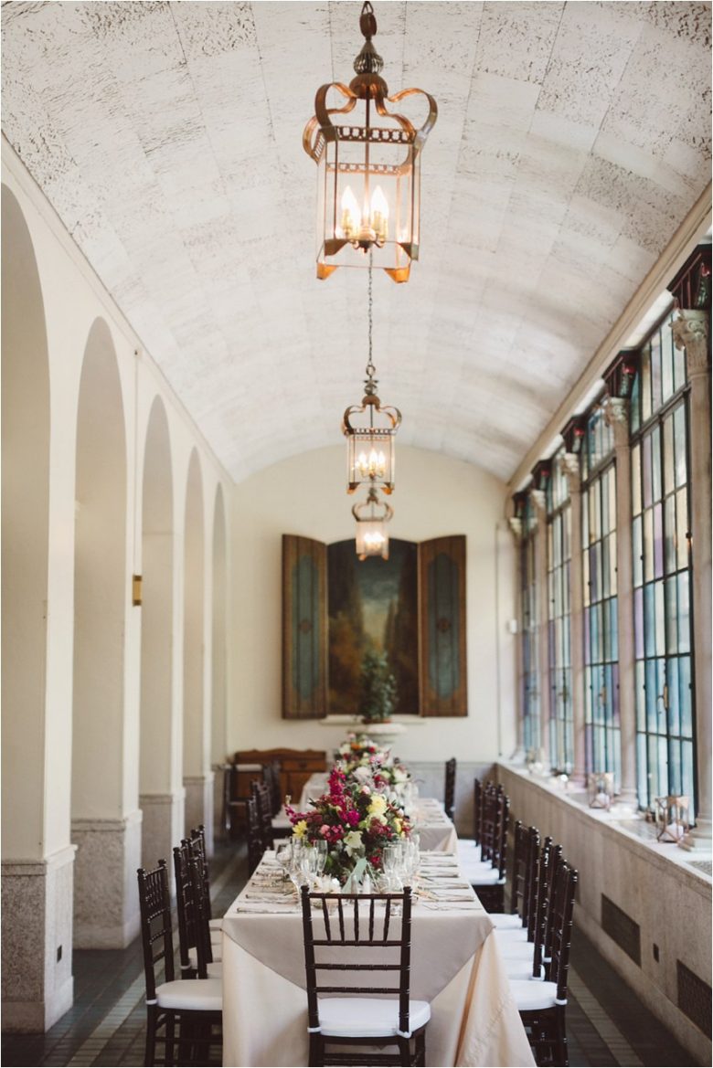 tablescape in great hall