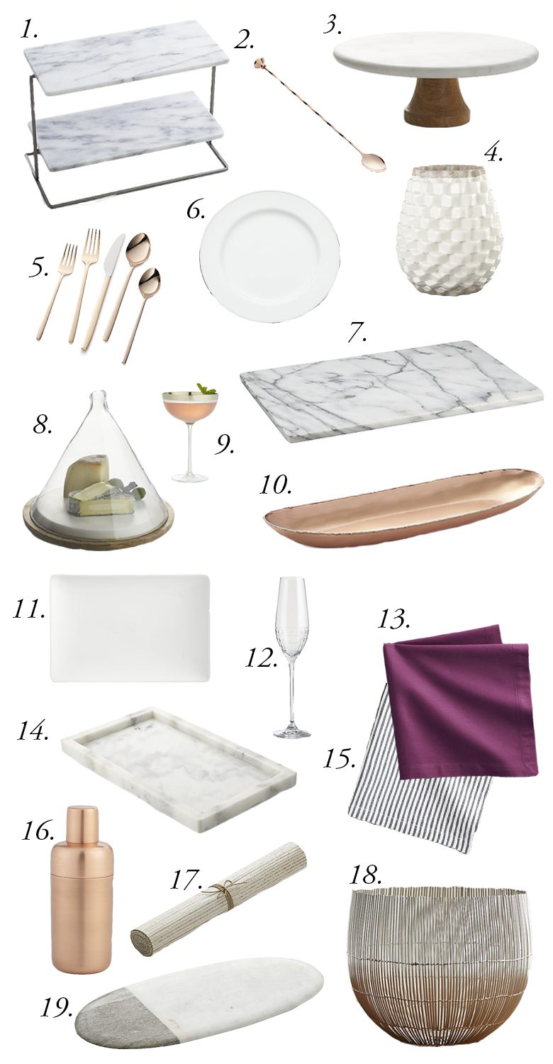 favorite serving items from crate and barrel