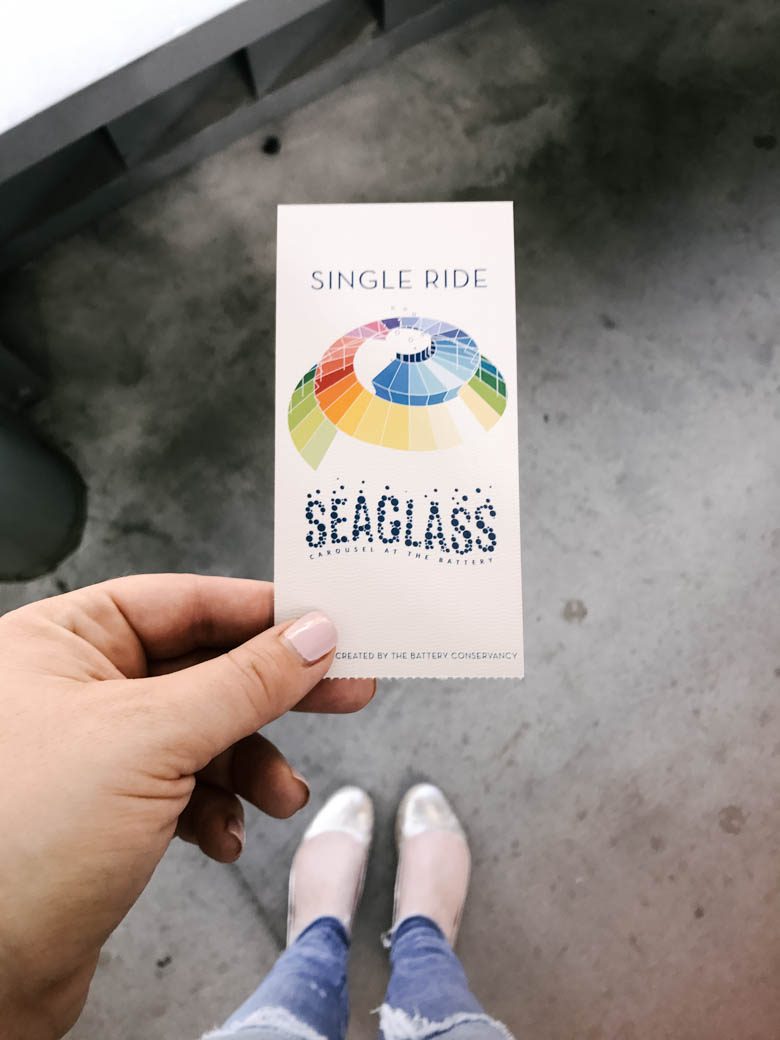 Ticket for Single Ride of Seaglass carousel at the battery