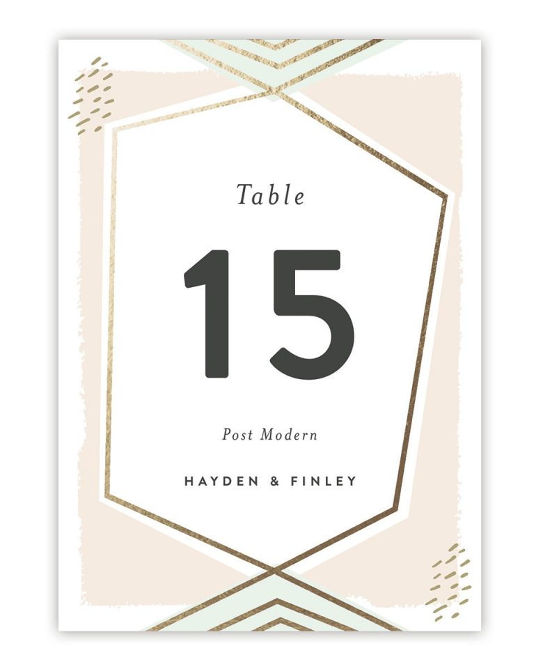 Bichon Table Number by chocomocacino for Minted