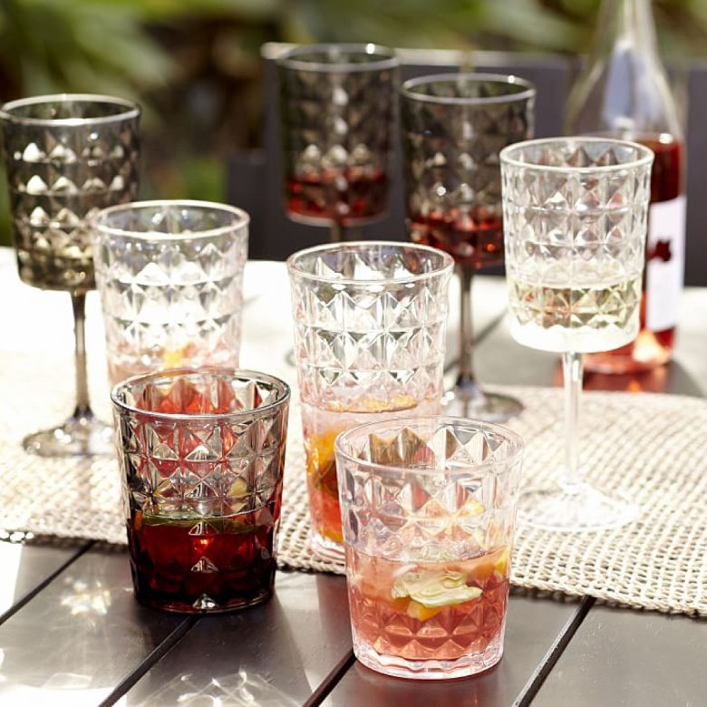 Quilted Acrylic Glassware