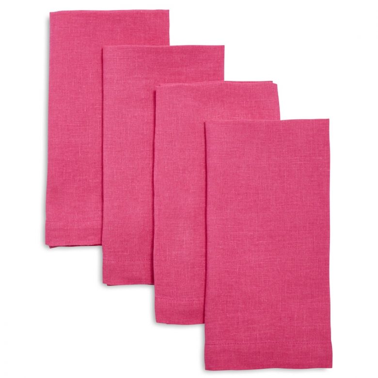 Pink Linen Napkins