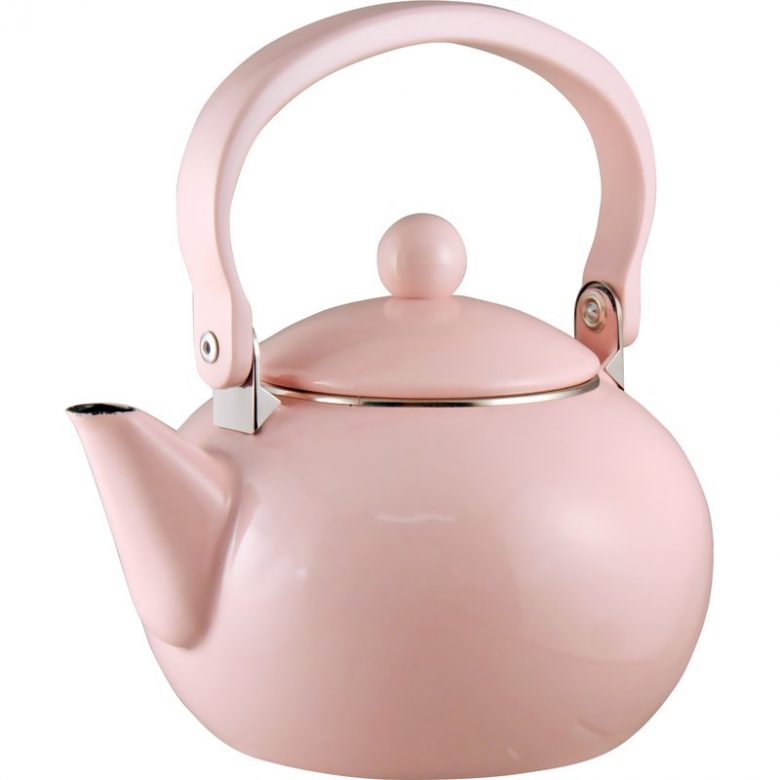 millennial pink tea kettle