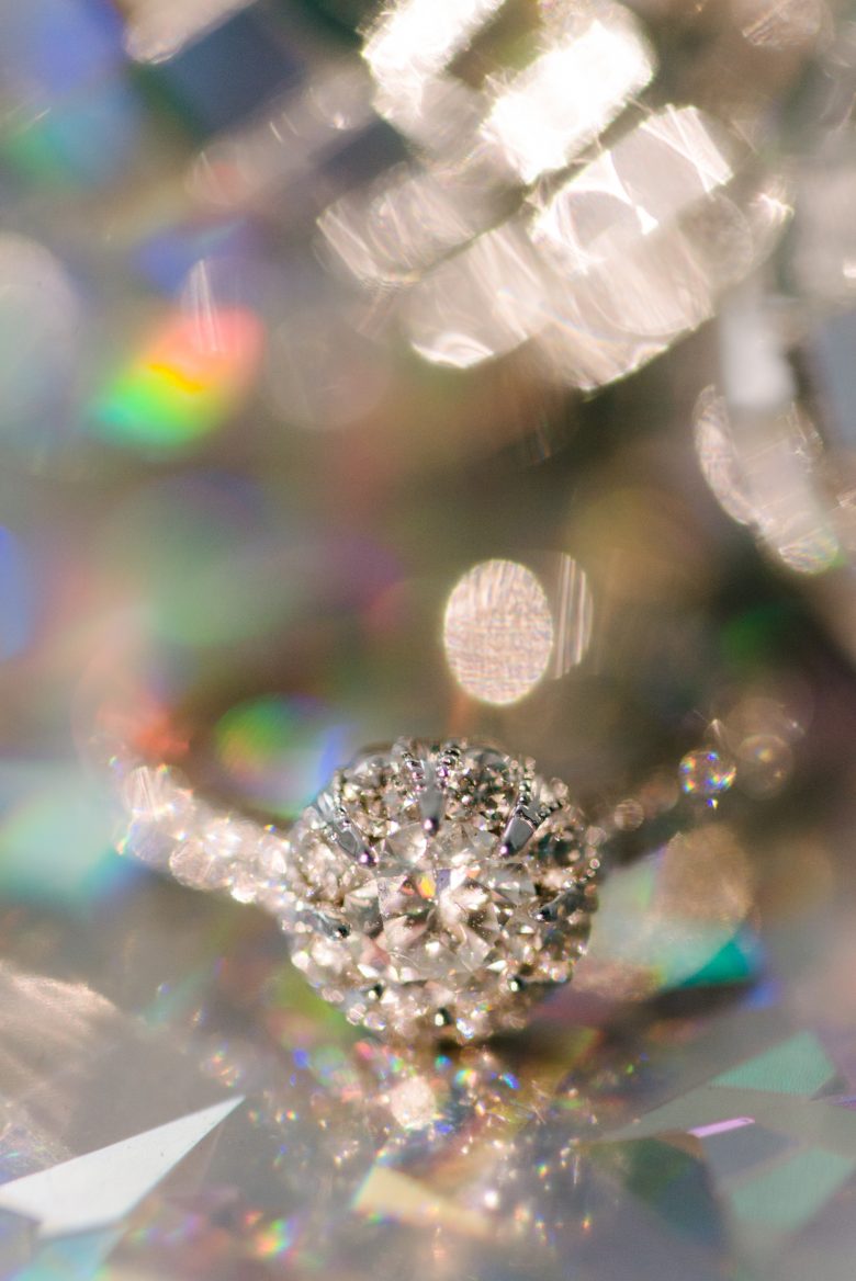 Sparkling macy's star signature diamond engagement ring