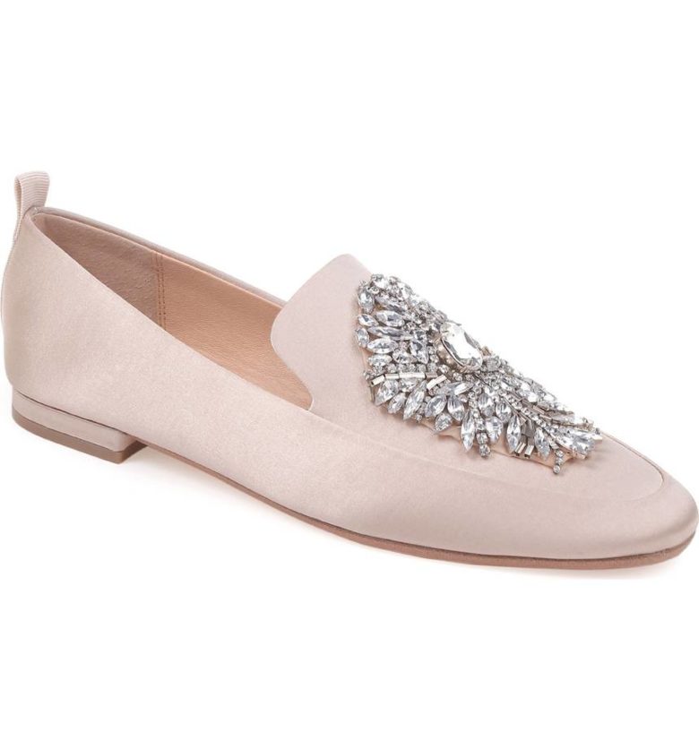 flats with crystals on the top