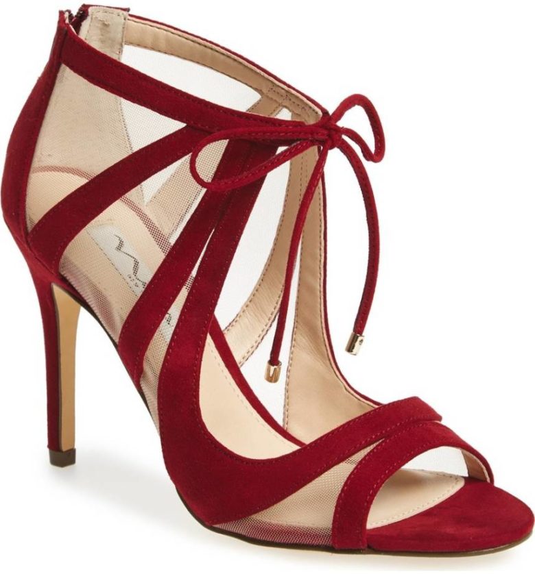 red high heel sandals