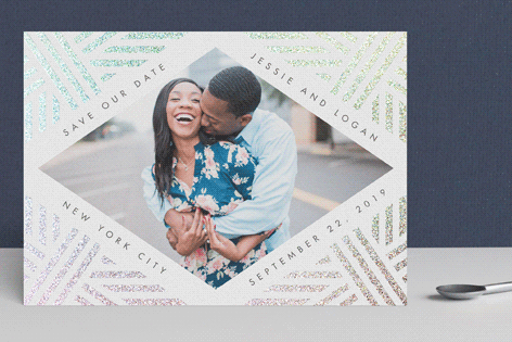 Animated Gif image of a minted save the date