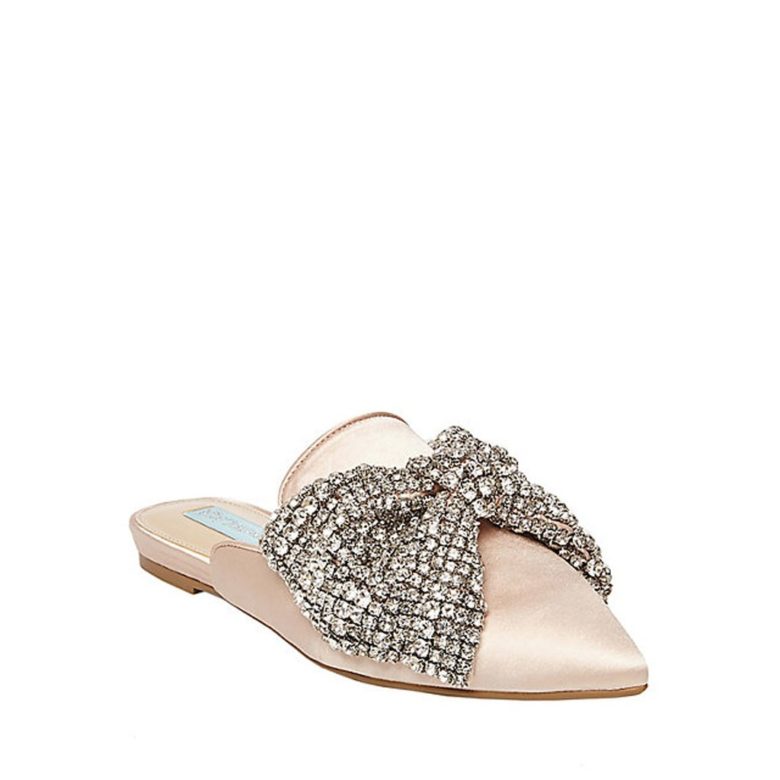 flats with a jewel bow