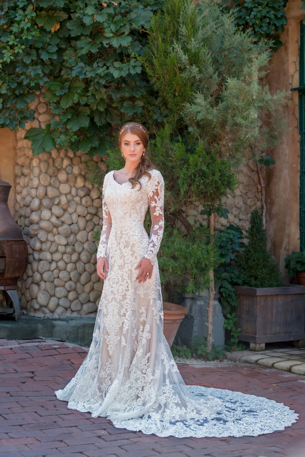 Wedding Dress Modest Mon Cheri TR11838, available in sizes 0-20