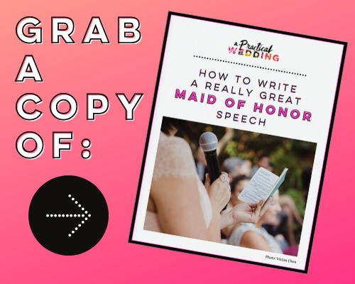 how to make a maid of honor speech stand out