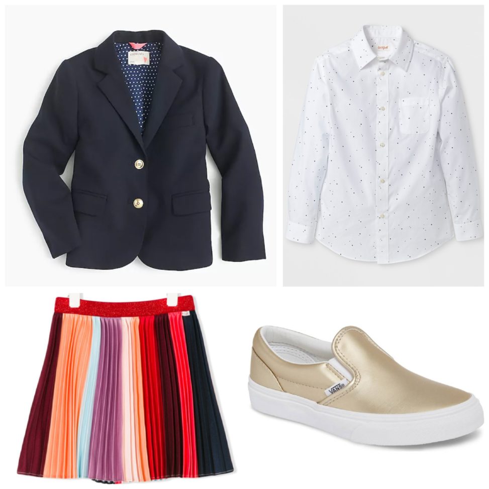 collection of blazer and skirt outfit