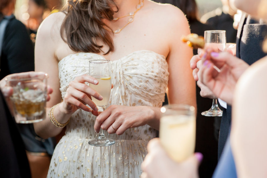 bridal shower reception with a close up of a woman