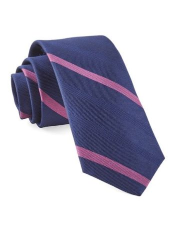 blue tie with pink stripes