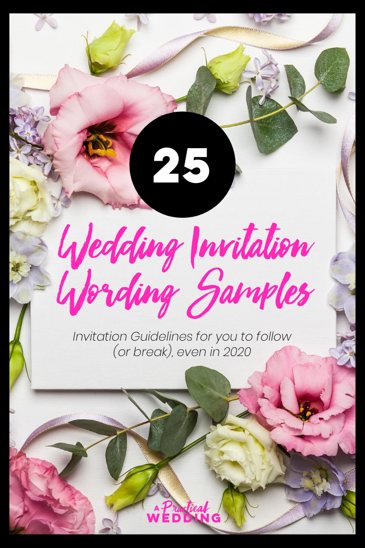 Wedding Invitation Wording Examples In Every Style | A Practical Wedding