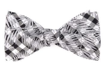 checker board pattern bow tie