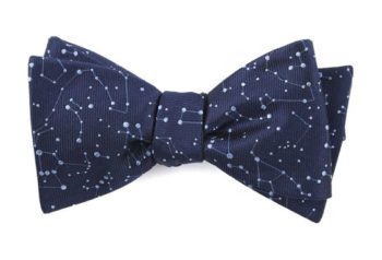blue tie with constellations