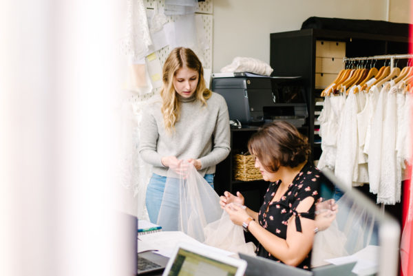 This Is What Gina's Wedding Dress Looked Like From Design to Finish | A ...