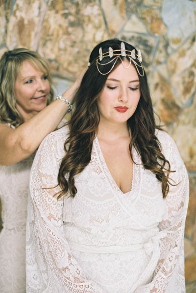 Wedding ideas—woman wearing crystal crown