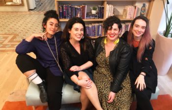 Najva, Meg, Maddie, and Keriann at The Wing