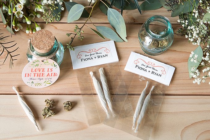 two joints in a package on a table