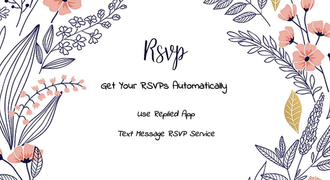 Screen shot of Replied App Text RSVP