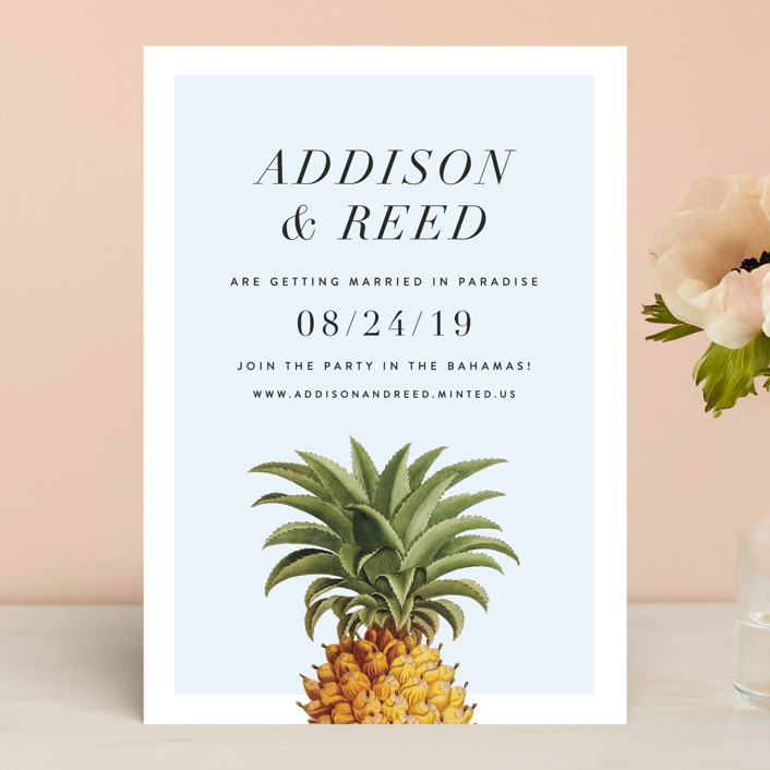 Photo of Party in Paradise save the date from Minted