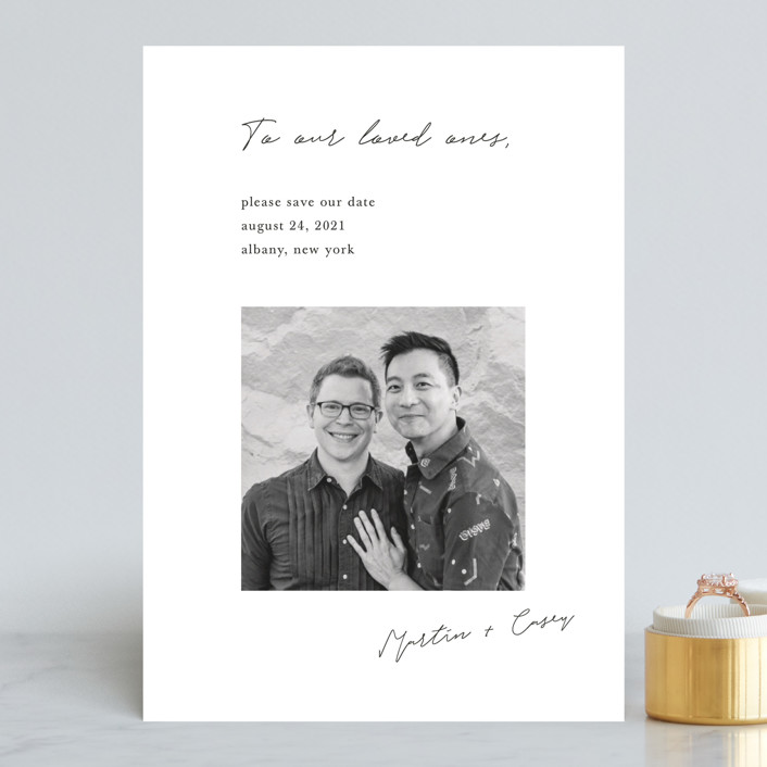 Photo of Written Reminder save the date from Minted - Minted Save the Dates 2019