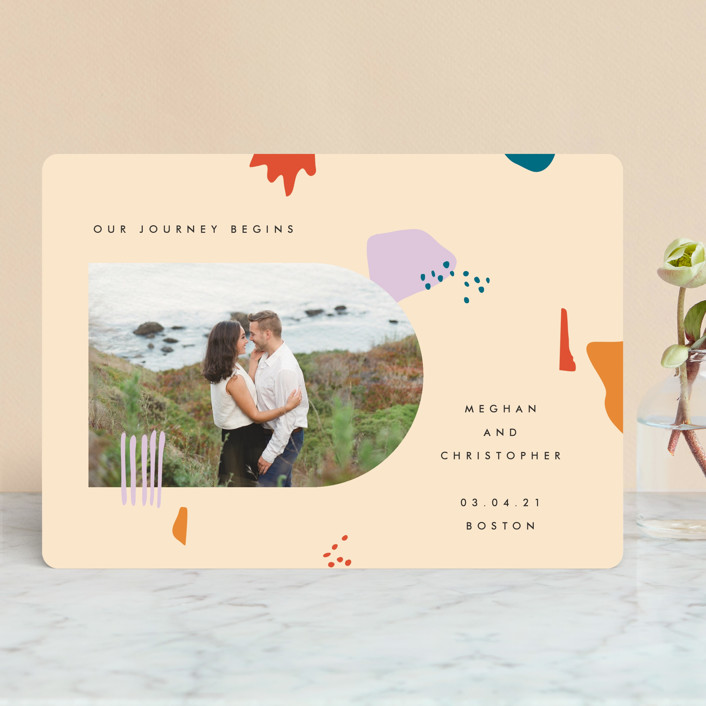 Emilie save the date from Minted