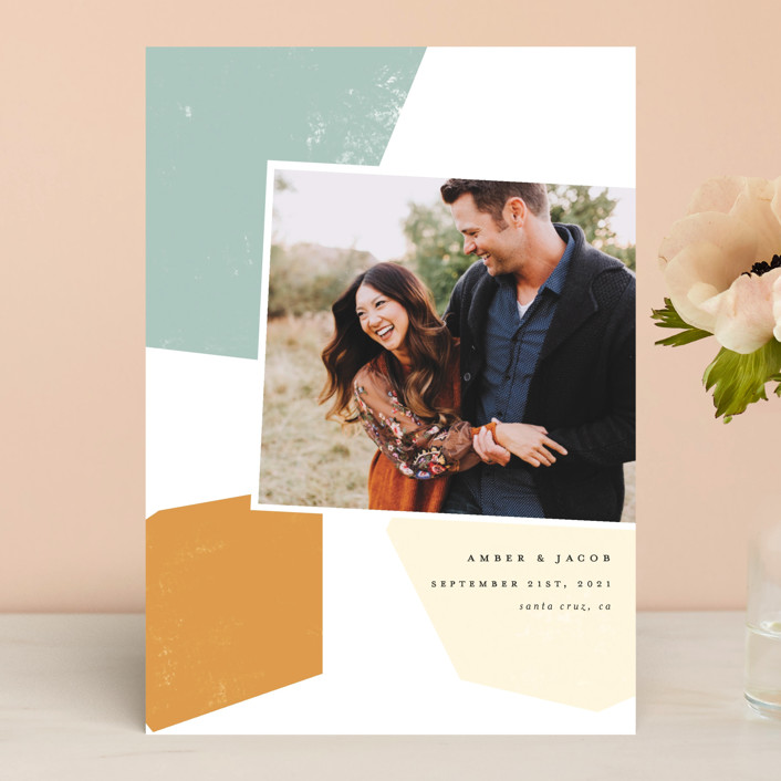 Photo of Modern Shapes save the date from Minted - Minted Save the Dates 2019