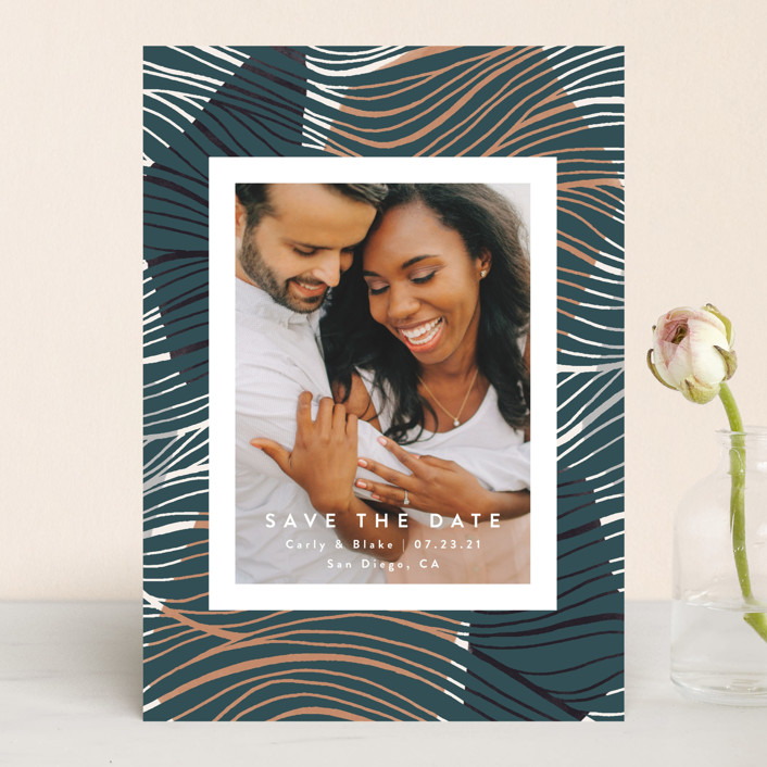 Tropical save the date from Minted