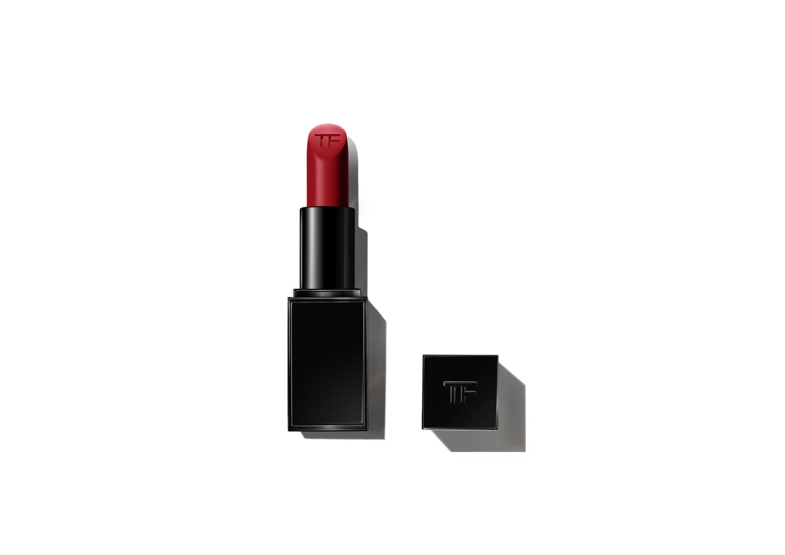 Red lipstick on white background for bridal shower favors