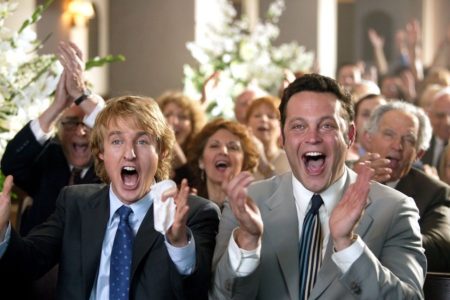 wedding crashers vince vaughn owen wilson clapping gleefully