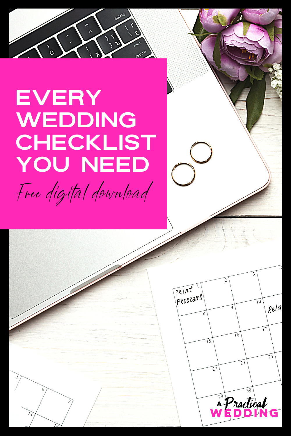 Every wedding checklist you need graphic