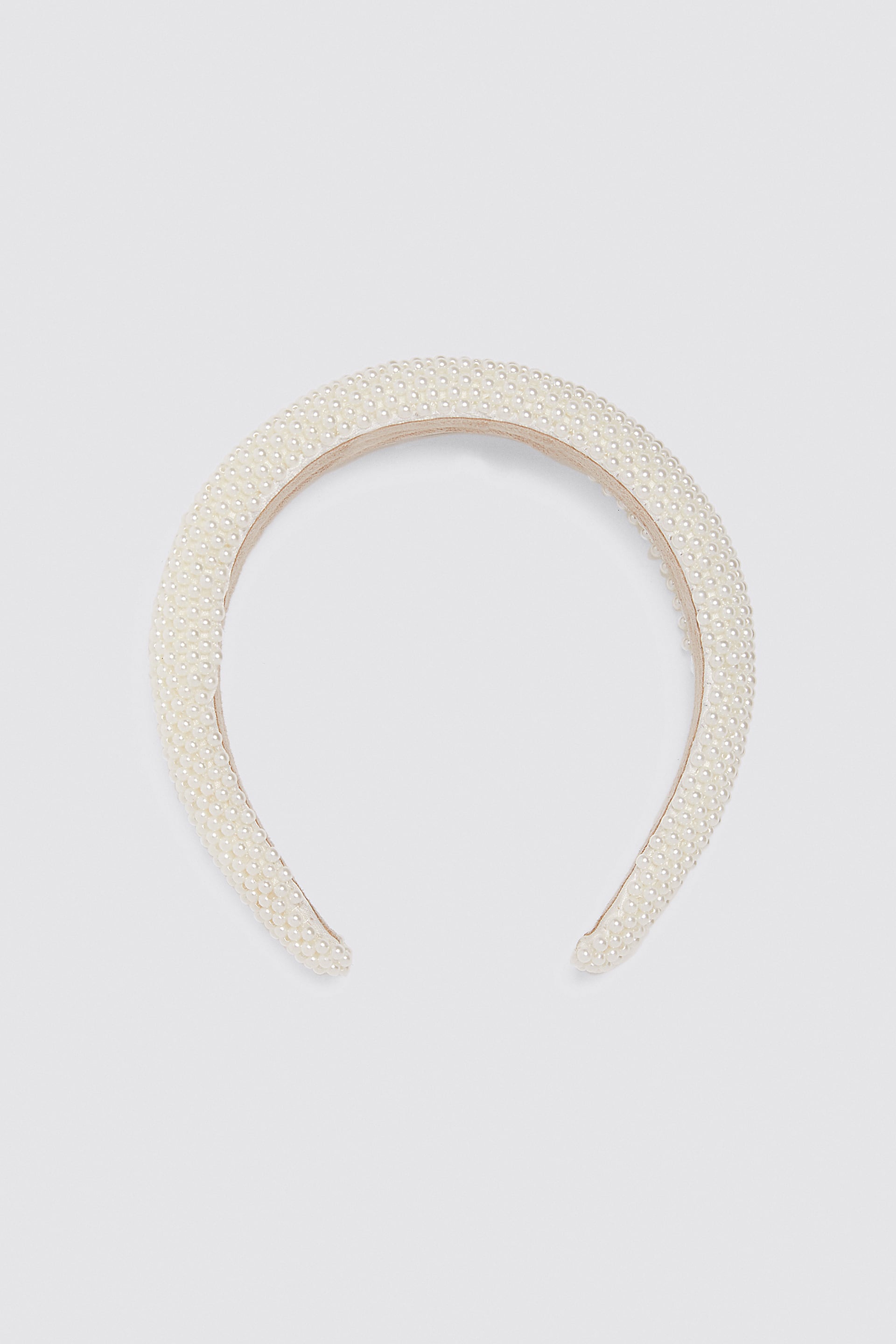 Quilted pearl headband