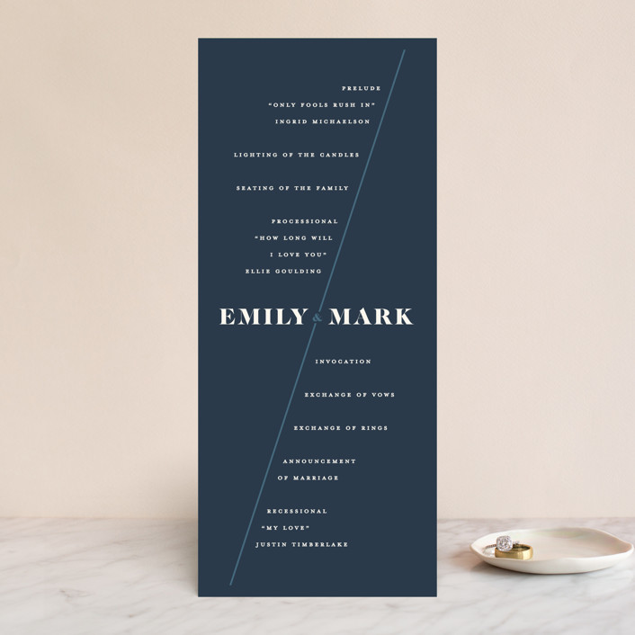 A wedding invitation using fall wedding colors