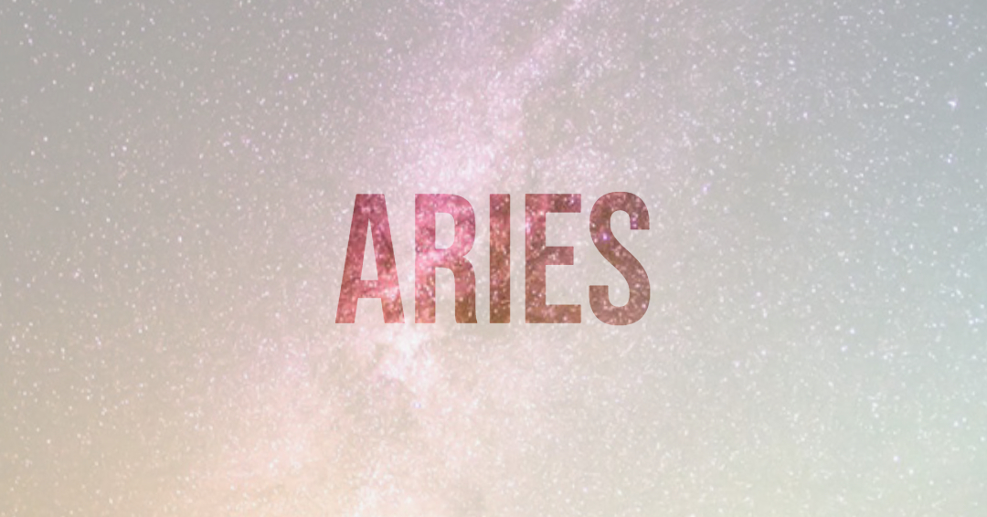 Aries on a backdrop of the stars