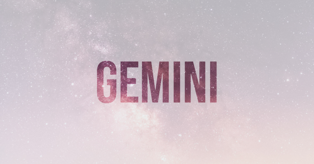 Gemini on a backdrop of the stars