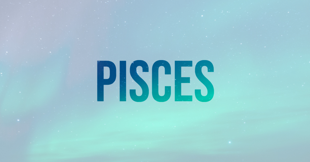 Pisces on a backdrop of the northern lights