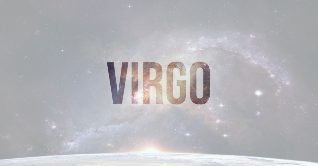 Virgo on a backdrop of the universe