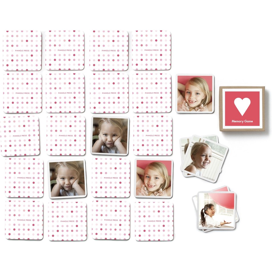 A personalized set of memory game cards