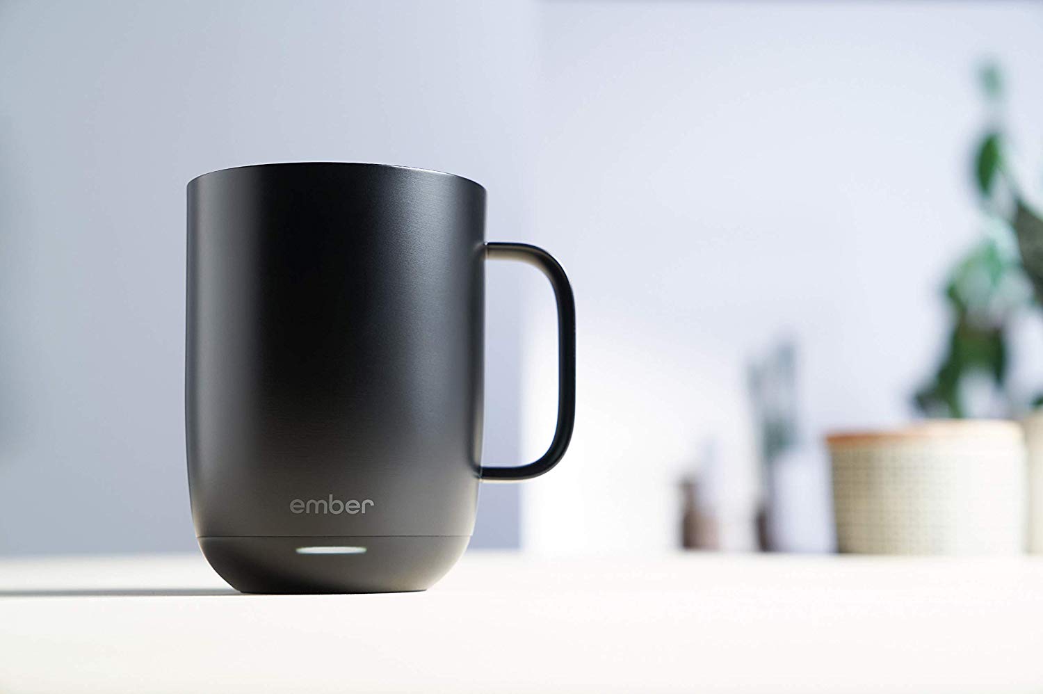 A temperature controlled mug.