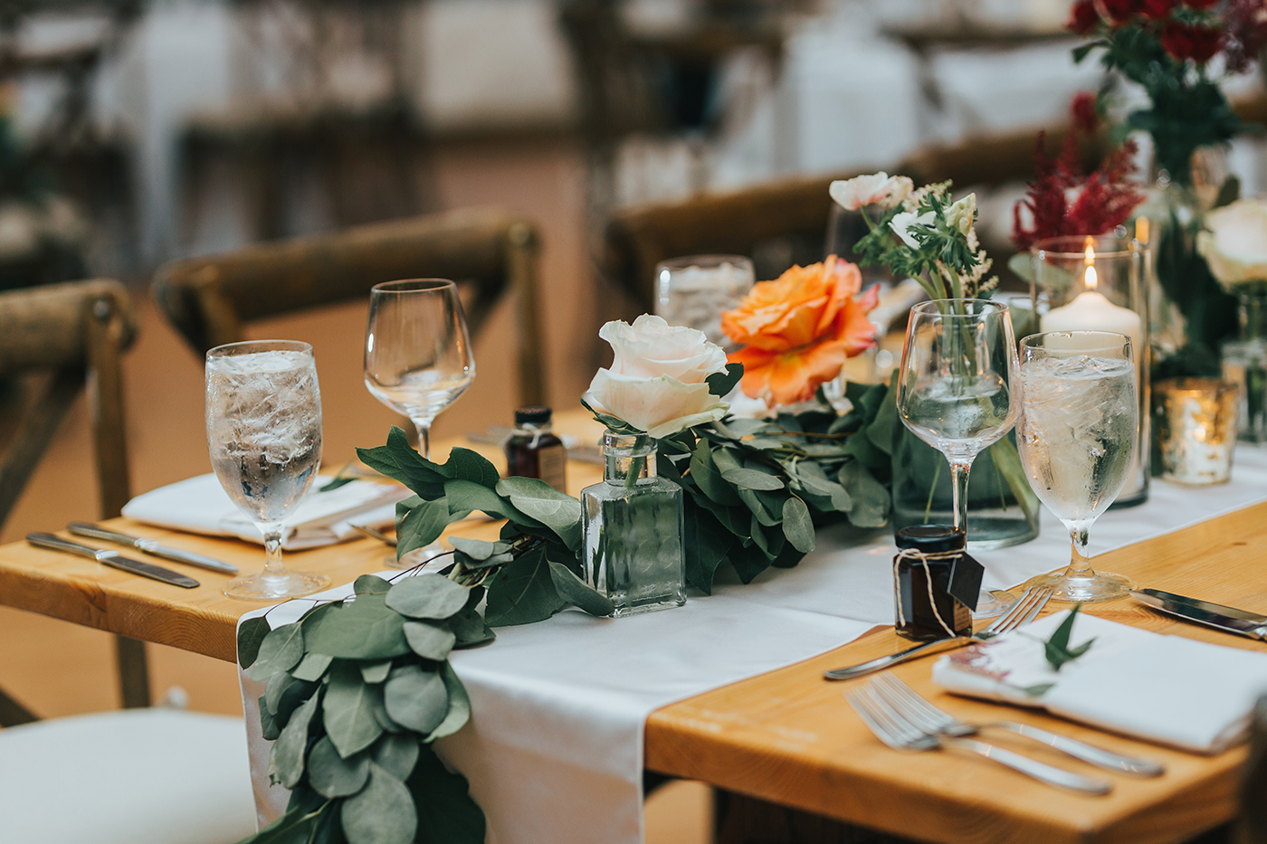 A wedding table scape.