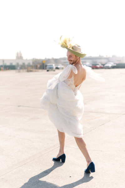 We Got To Shoot The First Gender Bending Wedding Dress Campaign! | A ...