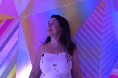 Meg at Meow Wolf Santa Fe