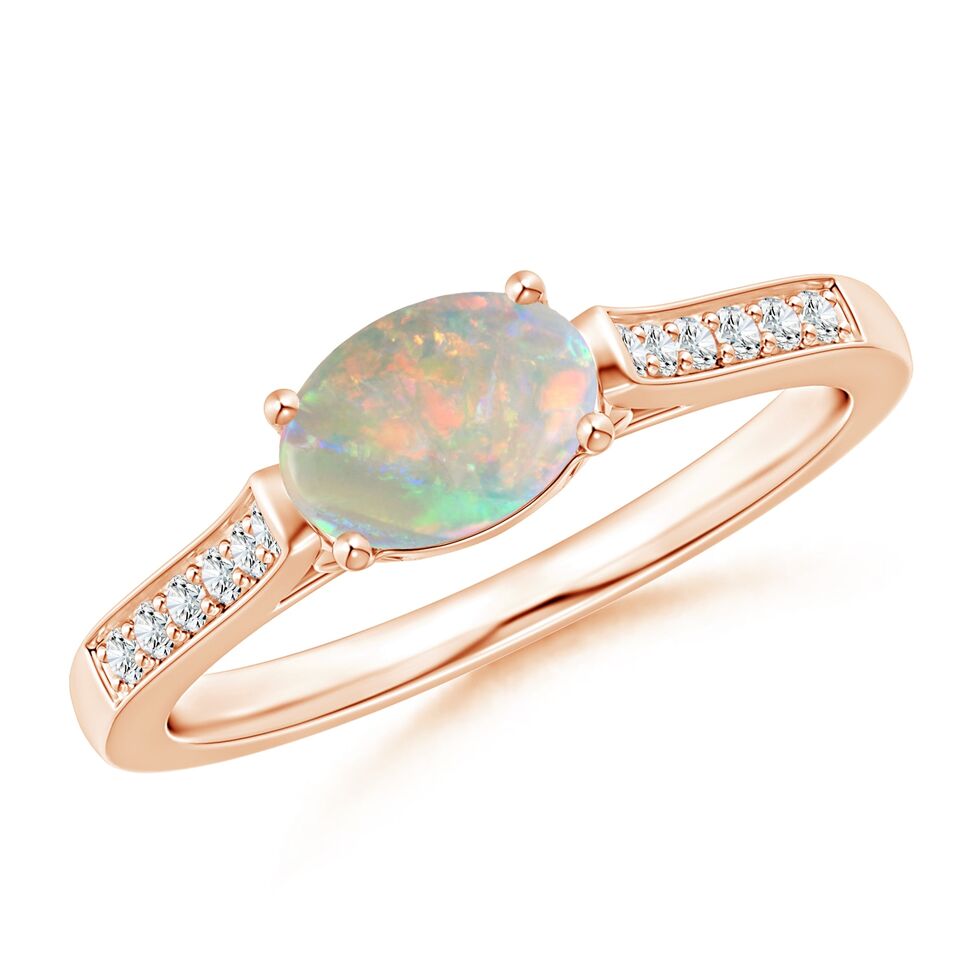 opal east west ring