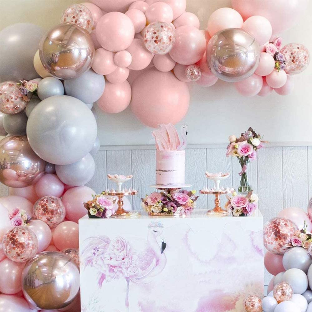 pink balloons
