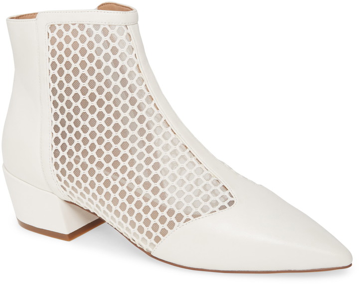 sheer bootie to match courthouse wedding outfit
